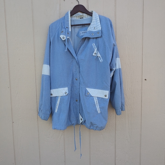 Vintage | Jackets & Coats | Vintage Patchwork Light Blue Denim Stranger ...